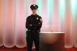 The american cop as walkact figure