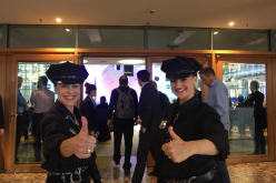 Our charming Walkact Cops convince at fair event.